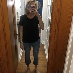 Set of 2 madewell medium T-shirt’s. Lilac black